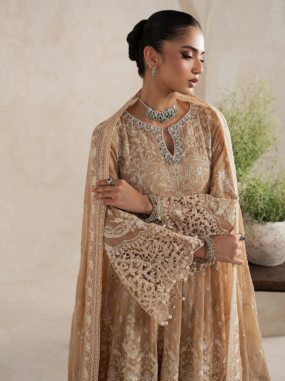 Gulaal | Inaaya Embroidered Chiffon 26 | Niaa by Gulaal - Designer Dress  - Type : Ladies Clothes - Available at Libayah - 100% Original 