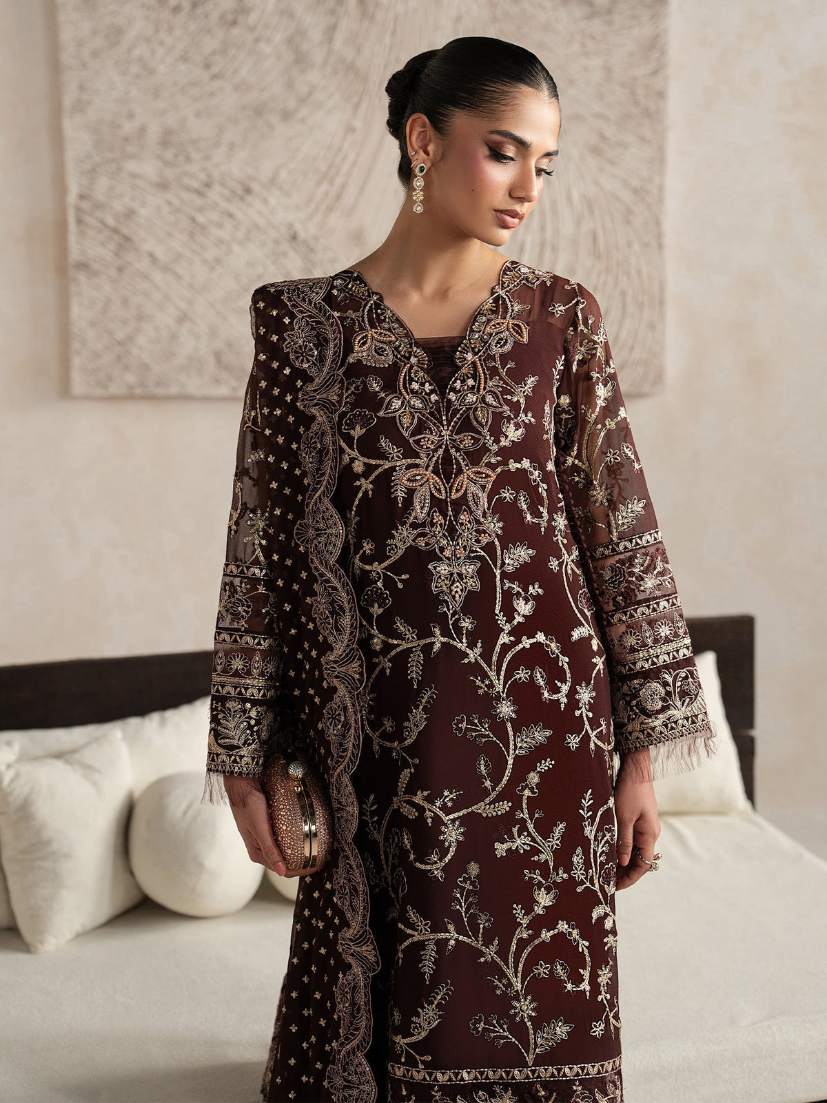 Gulaal | Inaaya Embroidered Chiffon 26 |Sofiya by Gulaal - Designer Dress  - Type : Ladies Clothes - Available at Libayah - 100% Original 