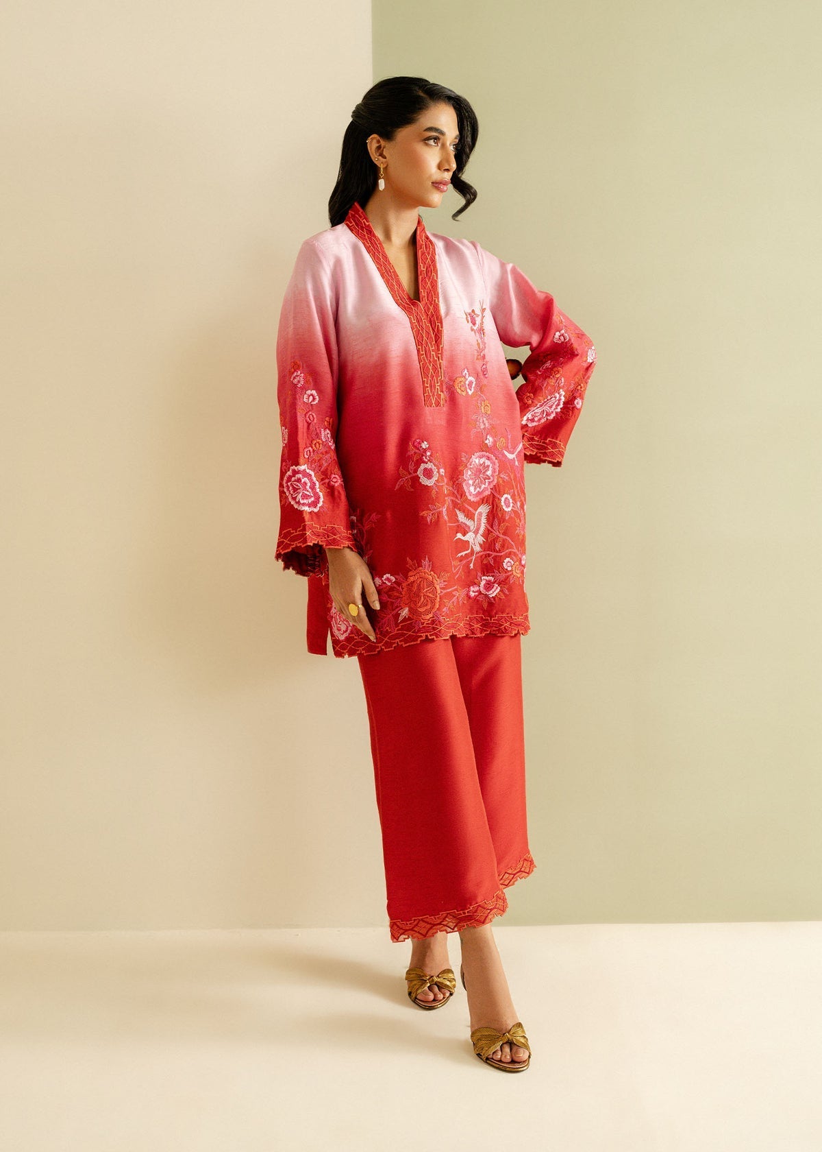 Mahgul | Ayanas Garden | Crimson Bloom by Mahgul - Designer Dress - Type: Ladies Clothes - Available at Libayah - 100% Original