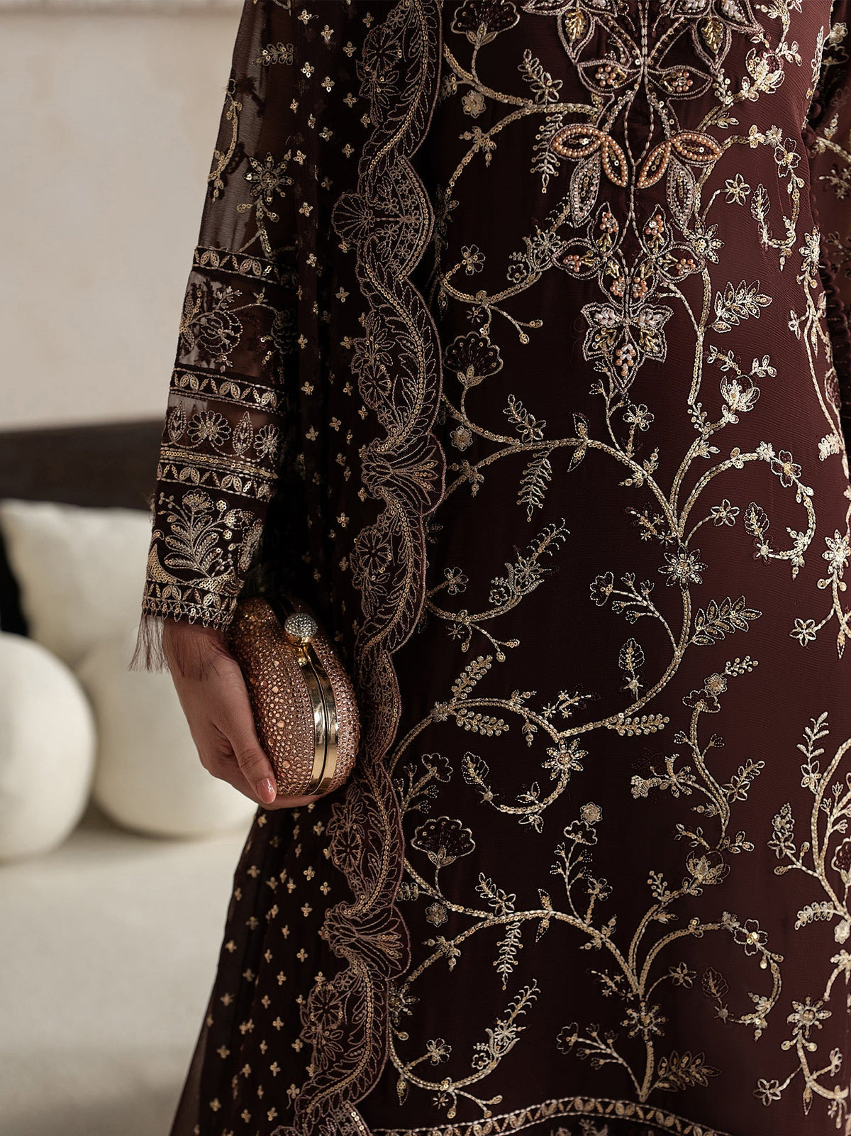 Gulaal | Inaaya Embroidered Chiffon 26 |Sofiya by Gulaal - Designer Dress  - Type : Ladies Clothes - Available at Libayah - 100% Original 