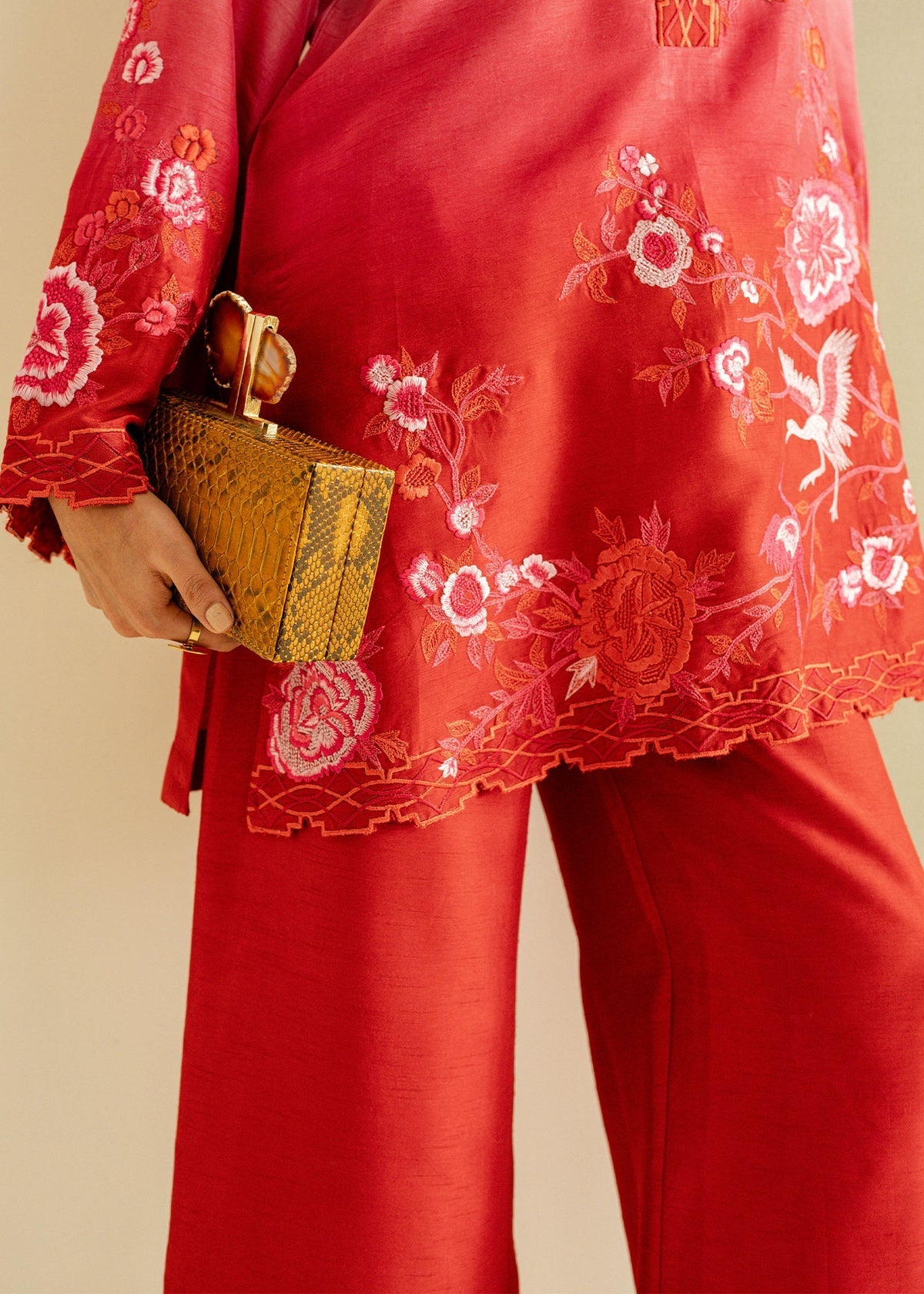 Mahgul | Ayanas Garden | Crimson Bloom by Mahgul - Designer Dress - Type: Ladies Clothes - Available at Libayah - 100% Original