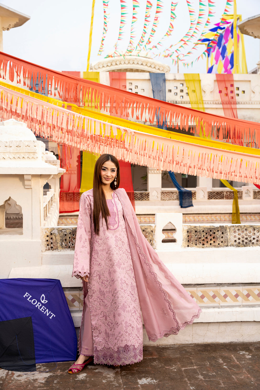 Florent | Basant Chikankari | FBC - 6A - by Libayah - Registered Vendor of : Florent - 100% Original Designer Dress