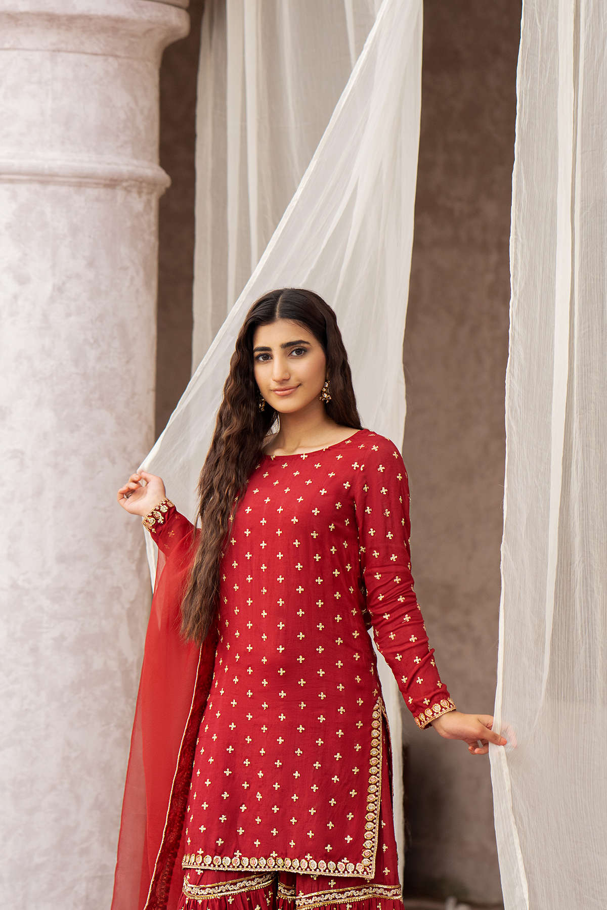 Erum Khan | Sakhiyan Formals | GULAB by Erum Khan - Designer Dress - Type: Formal - Available at Libayah - 100% Original
