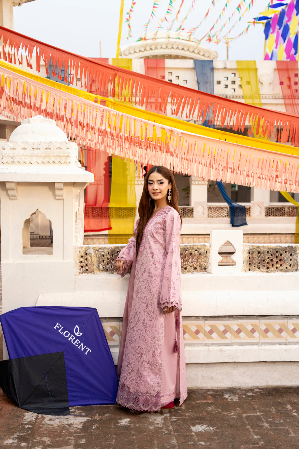 Florent | Basant Chikankari | FBC - 6A - by Libayah - Registered Vendor of : Florent - 100% Original Designer Dress