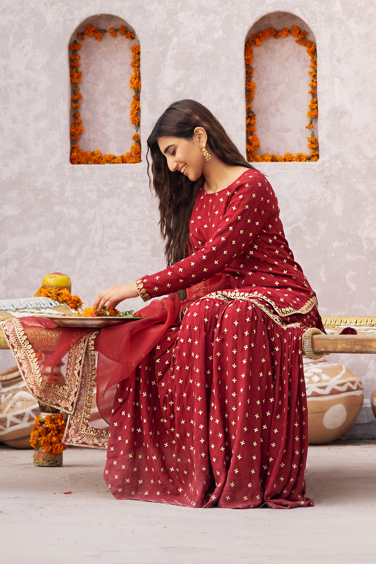 Erum Khan | Sakhiyan Formals | GULAB by Erum Khan - Designer Dress - Type: Formal - Available at Libayah - 100% Original