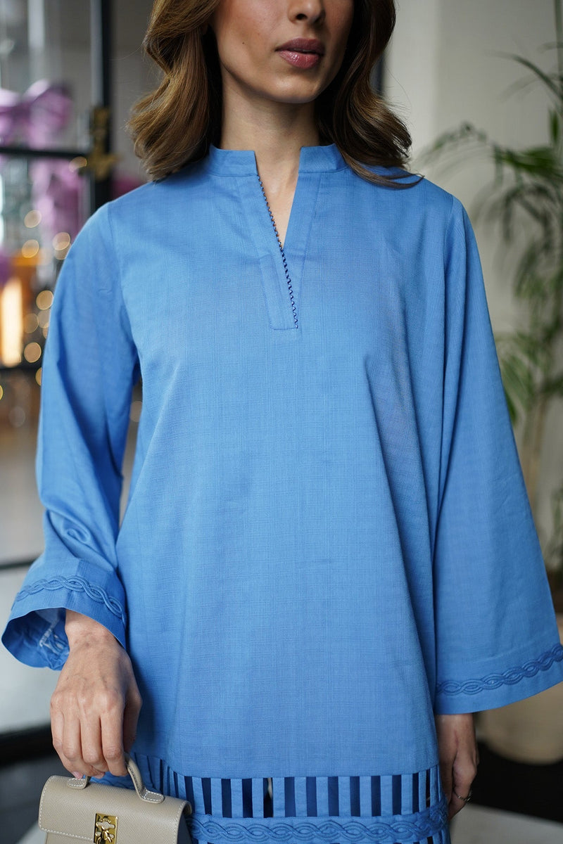 Sahar | Ready to Wear Basics | Azure Elegance by Sahar - Designer Dress - Type: Ladies Clothes - Available at Libayah - 100% Original