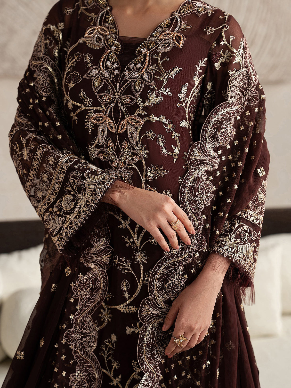 Gulaal | Inaaya Embroidered Chiffon 26 |Sofiya by Gulaal - Designer Dress  - Type : Ladies Clothes - Available at Libayah - 100% Original 