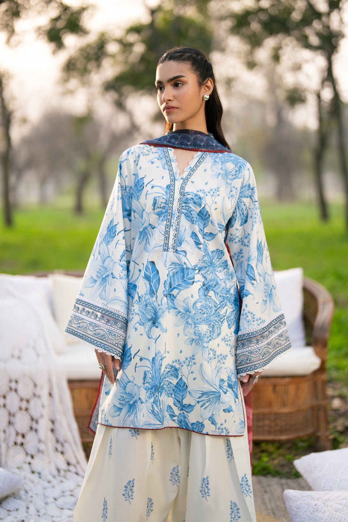 Afrozeh | Basic Pret 26 RTW | NACRE by Afrozeh - Designer Dress  - Type : Ladies Clothes - Available at Libayah - 100% Original 