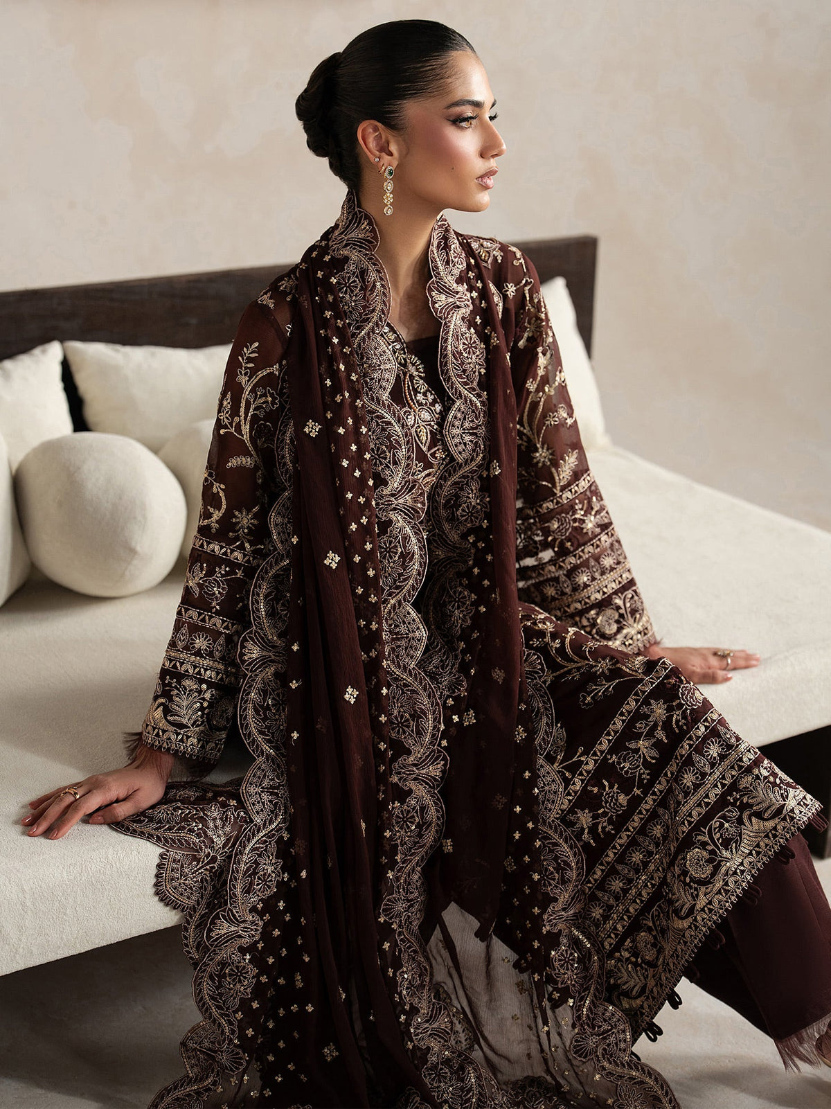 Gulaal | Inaaya Embroidered Chiffon 26 |Sofiya by Gulaal - Designer Dress  - Type : Ladies Clothes - Available at Libayah - 100% Original 