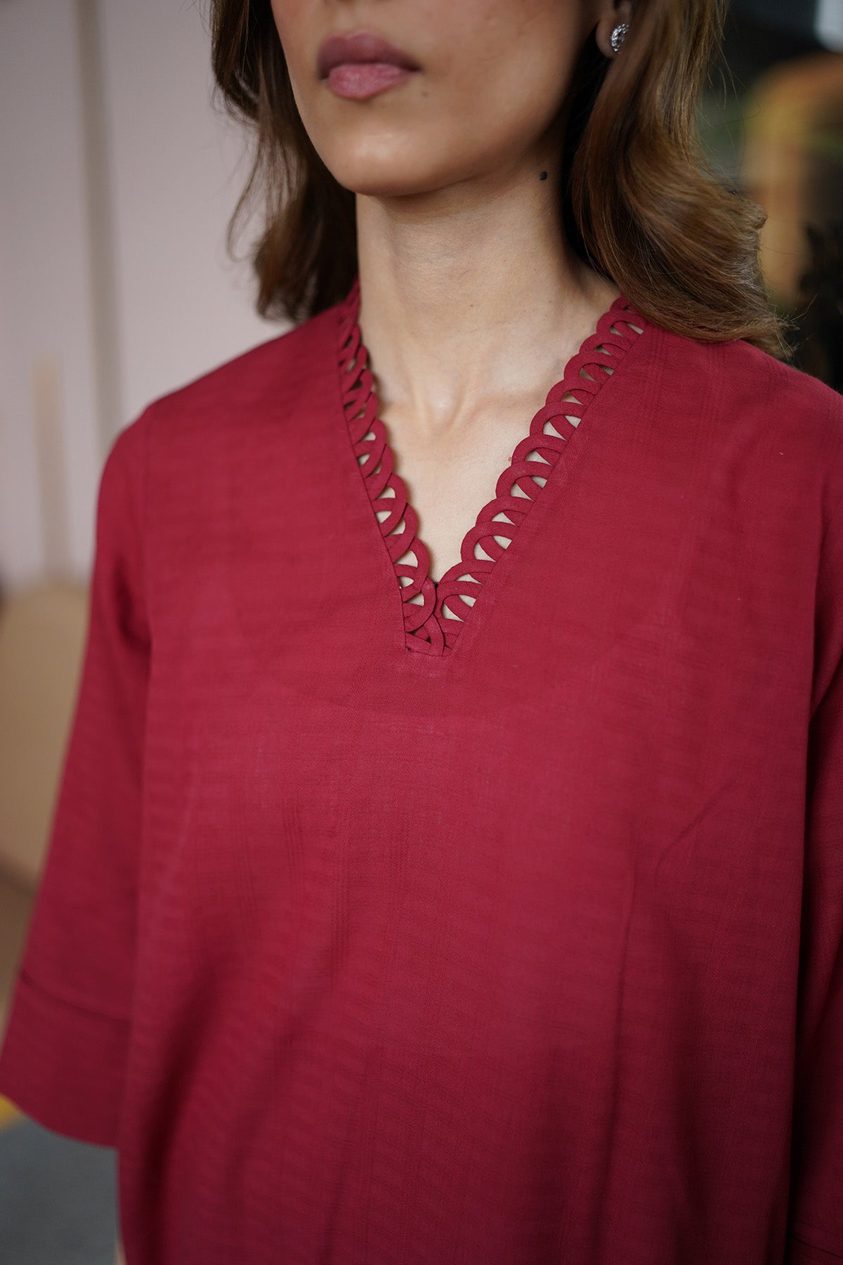 Sahar | Ready to Wear Basics | Carmine Couture by Sahar - Designer Dress - Type: Ladies Clothes - Available at Libayah - 100% Original