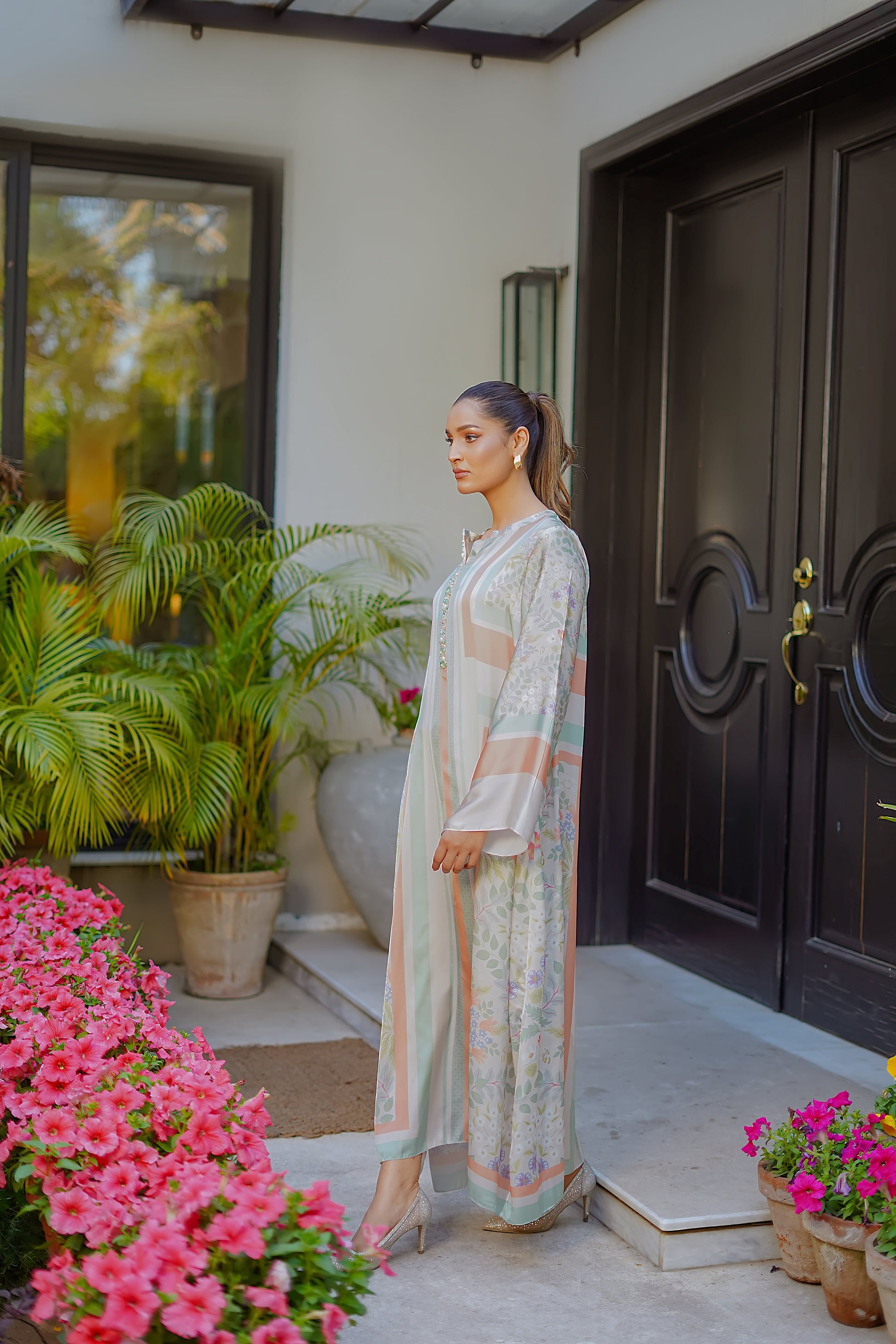 Erum Khan | Nue 25 | Whisper Blush by Erum Khan - Designer Dress - Type: Ladies Clothes - Available at Libayah - 100% Original