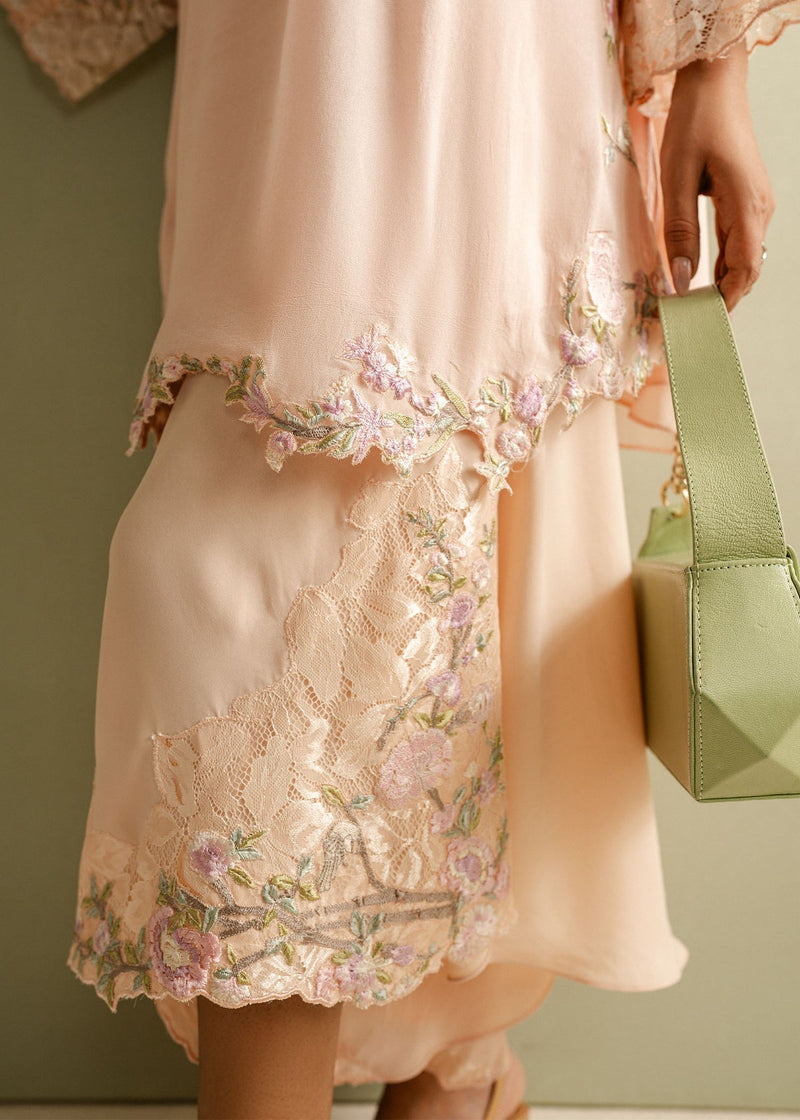 Mahgul | Ayanas Garden | Blush Mirage by Mahgul - Designer Dress - Type: Ladies Clothes - Available at Libayah - 100% Original