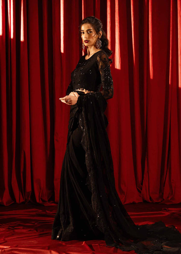 Paras by Pasha | Noor -e- Jahan Saree Collection | Shab-e-Noor by Paras by Pasha - Designer Dress - Type: Ladies Clothes - Available at Libayah - 100% Original