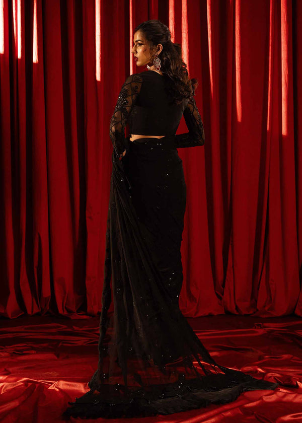 Paras by Pasha | Noor -e- Jahan Saree Collection | Shab-e-Noor by Paras by Pasha - Designer Dress - Type: Ladies Clothes - Available at Libayah - 100% Original
