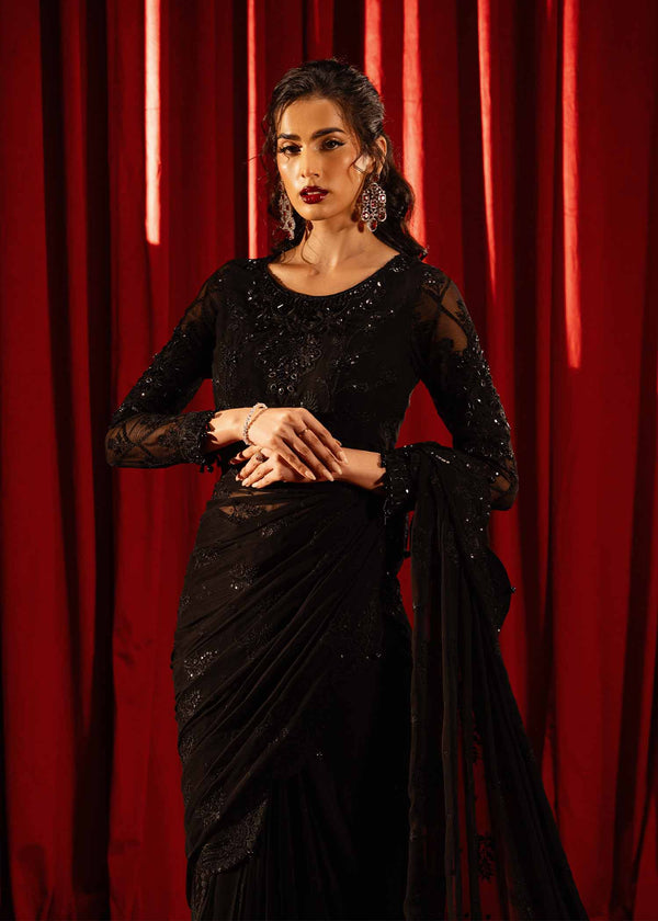 Paras by Pasha | Noor -e- Jahan Saree Collection | Shab-e-Noor by Paras by Pasha - Designer Dress - Type: Ladies Clothes - Available at Libayah - 100% Original