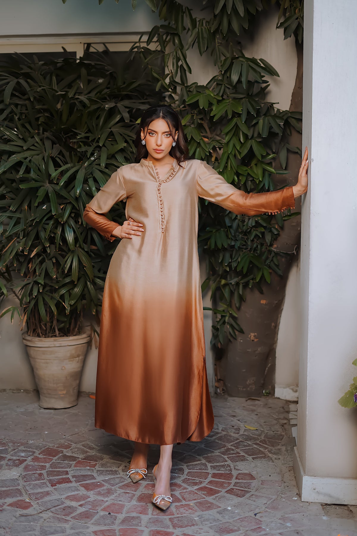 Erum Khan | Nue 25 | Sunset Dusk by Erum Khan - Designer Dress - Type: Ladies Clothes - Available at Libayah - 100% Original