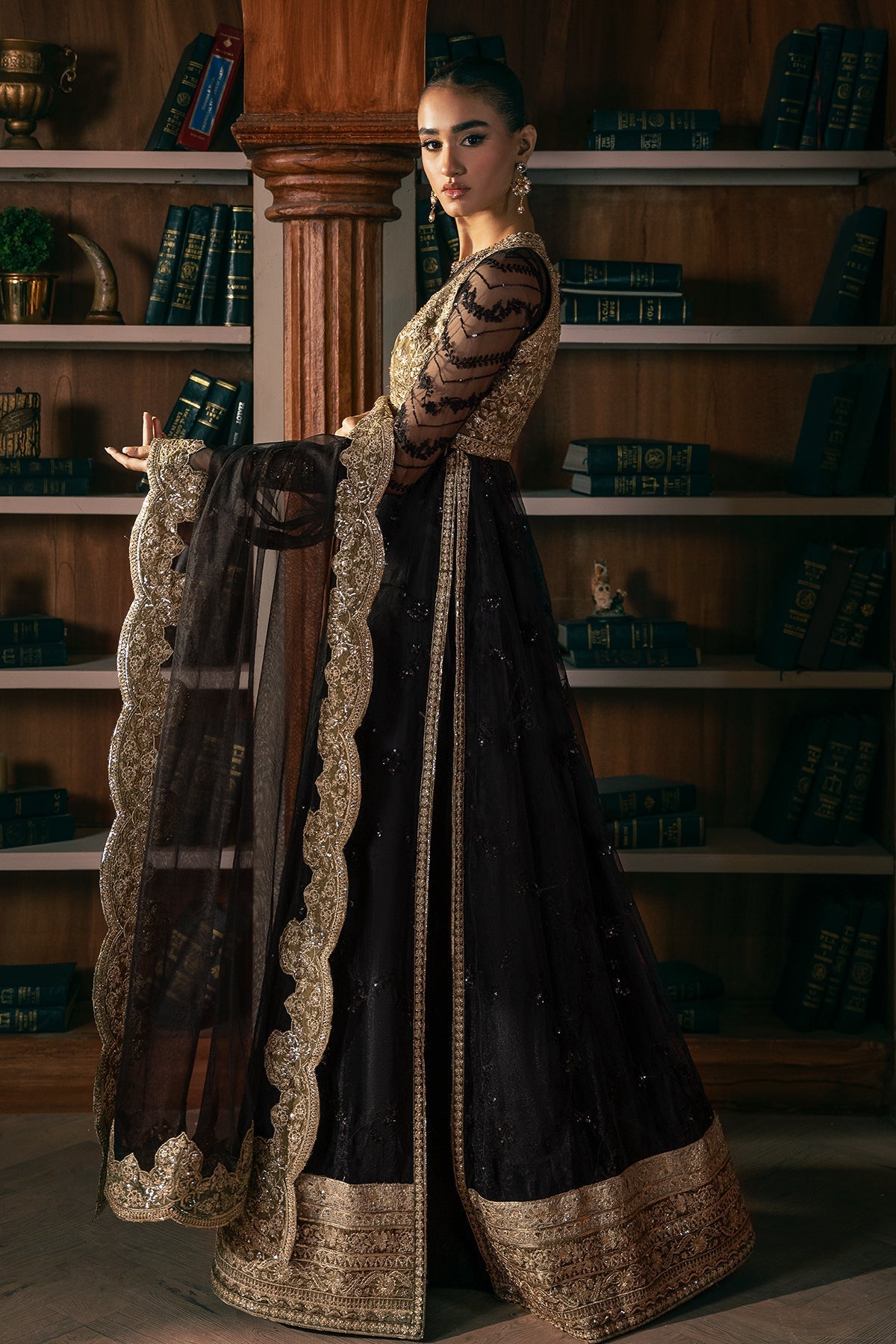Mina Kashif | Emilie Formals | Opallene by Mina Kashif - Designer Dress - Type : Formal Dress - Available at Libayah - 100% Original