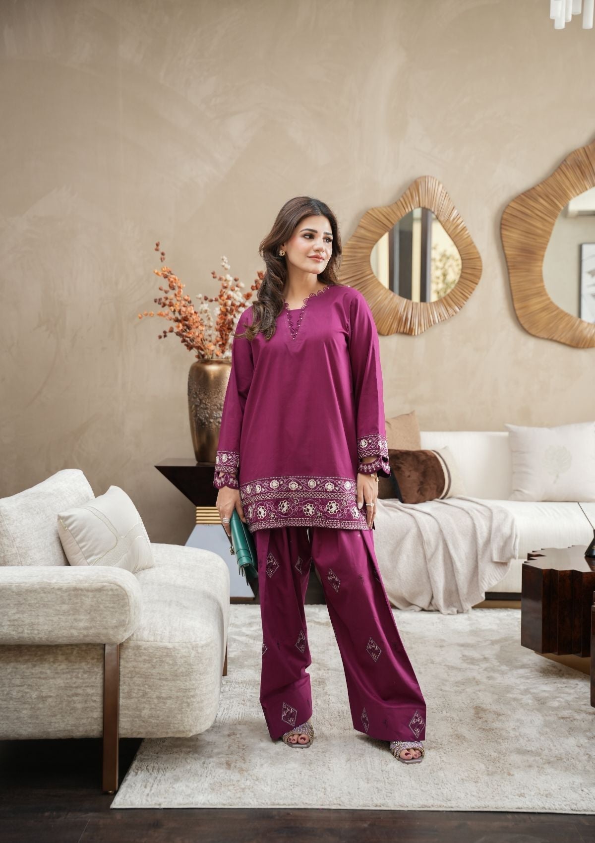 Faiza Faisal | FNF Cords Edit |VIOLET MIST by Faiza Faisal - Designer Dress  - Type : Ladies Clothes - Available at Libayah - 100% Original 