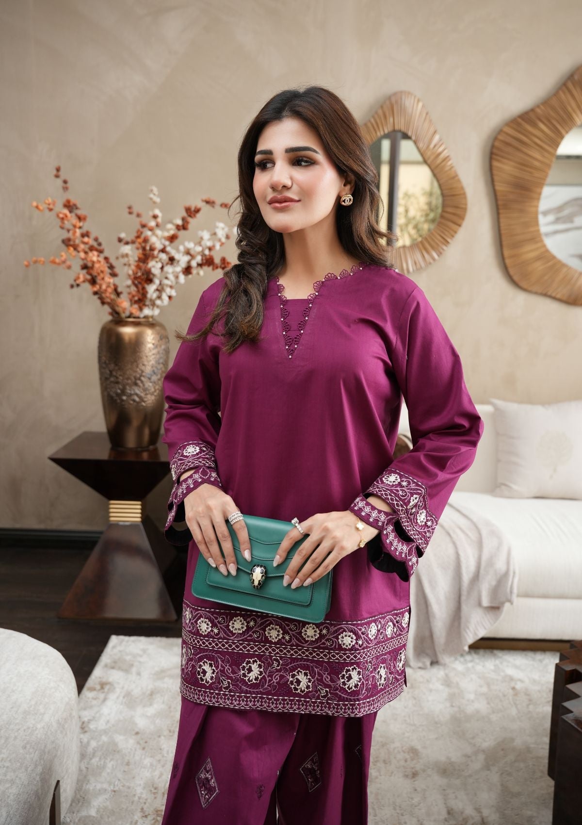 Faiza Faisal | FNF Cords Edit |VIOLET MIST by Faiza Faisal - Designer Dress  - Type : Ladies Clothes - Available at Libayah - 100% Original 