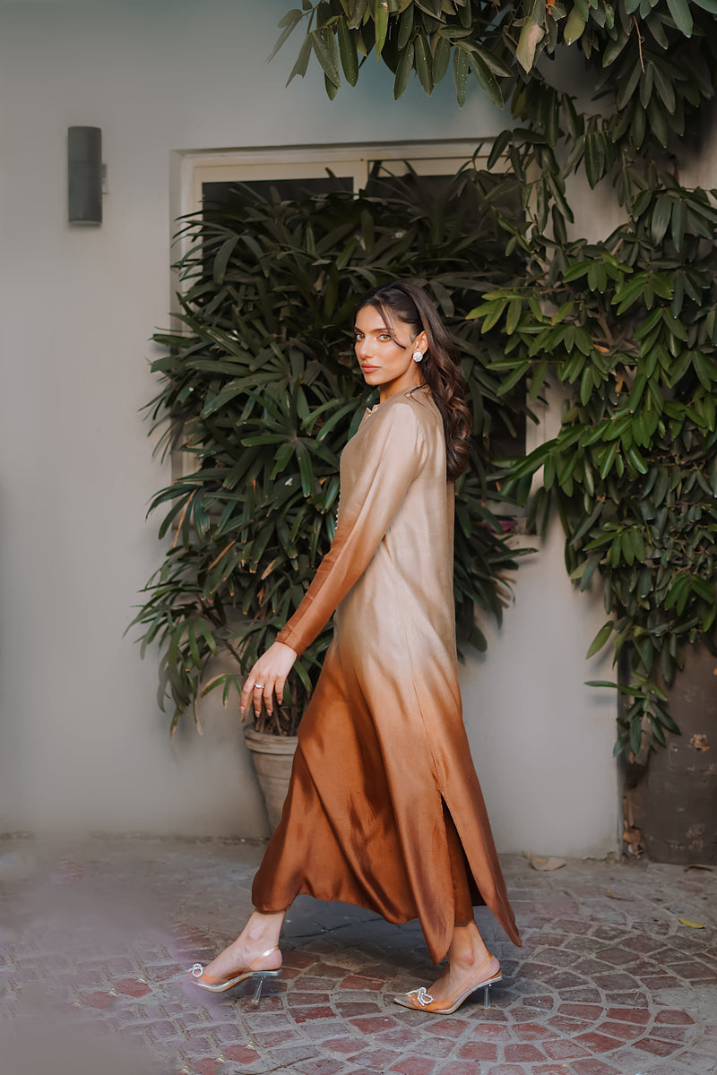 Erum Khan | Nue 25 | Sunset Dusk by Erum Khan - Designer Dress - Type: Ladies Clothes - Available at Libayah - 100% Original