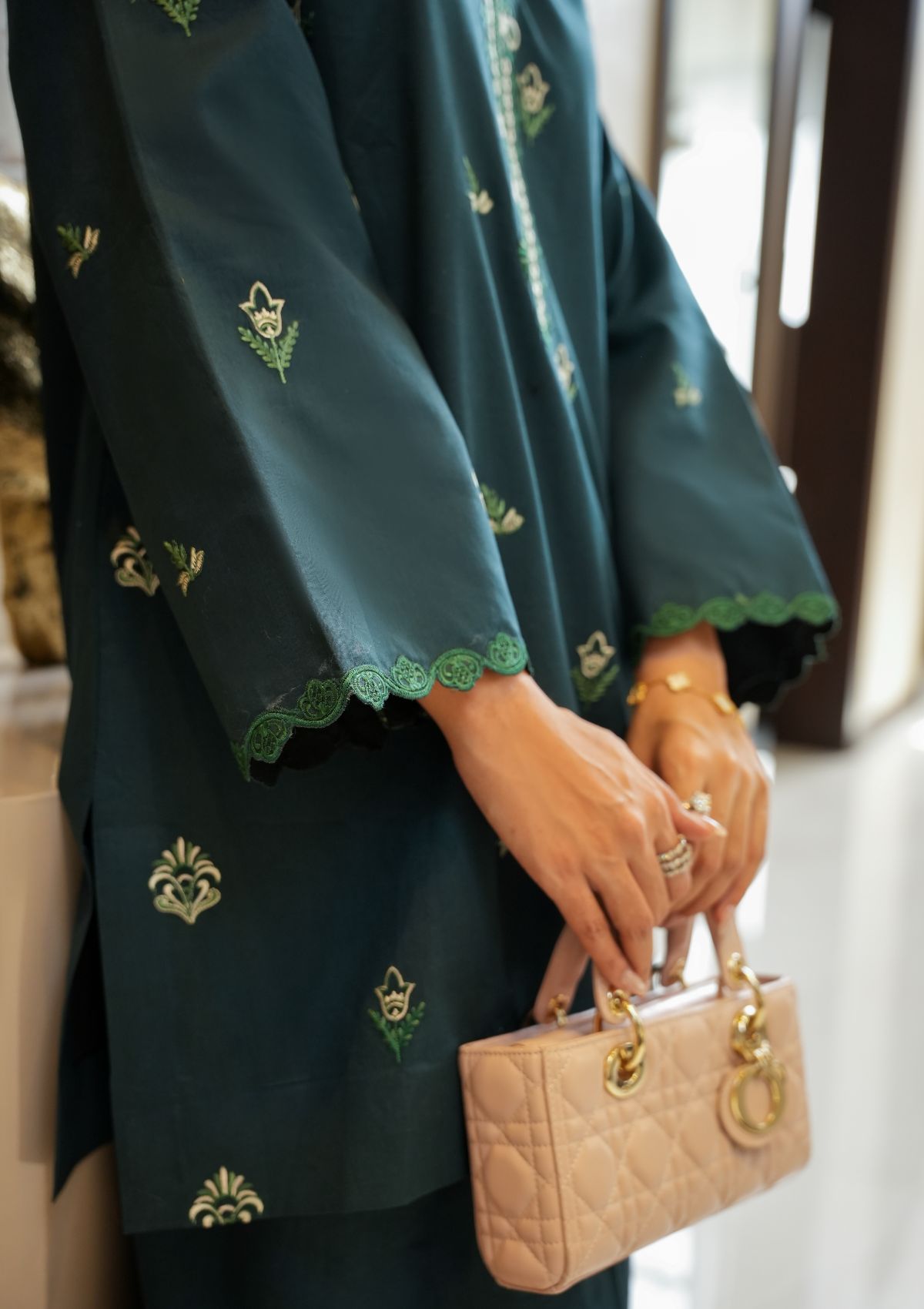 Faiza Faisal | FNF Cords Edit |DEEP TEAL CHARM by Faiza Faisal - Designer Dress  - Type : Ladies Clothes - Available at Libayah - 100% Original 