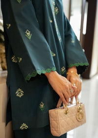 Faiza Faisal | FNF Cords Edit |DEEP TEAL CHARM by Faiza Faisal - Designer Dress  - Type : Ladies Clothes - Available at Libayah - 100% Original 