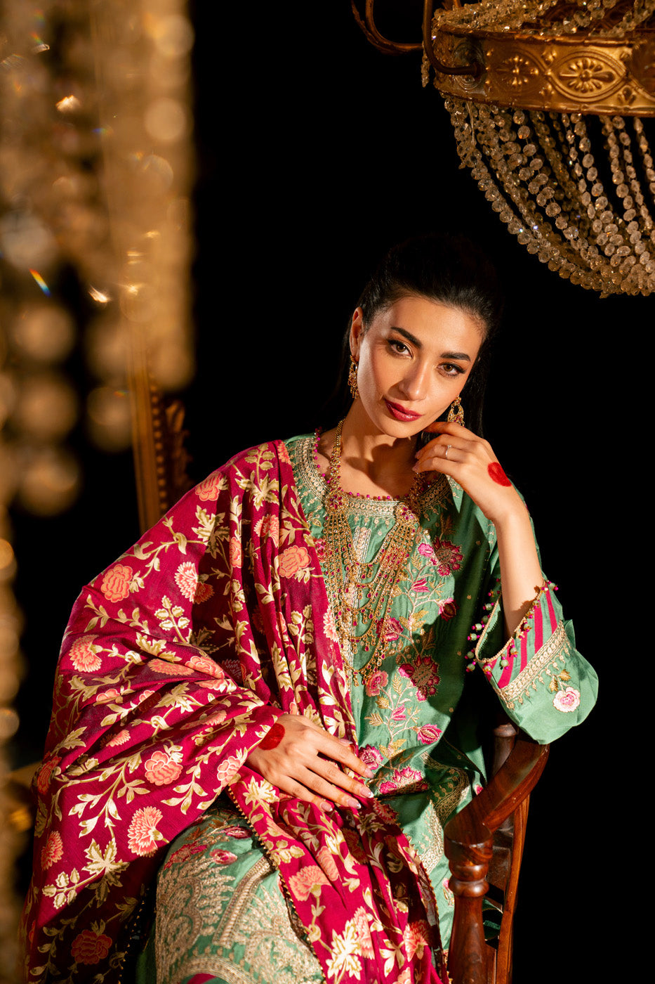 AlKaram | Festive Summer 25 | FC-9D-25-Sage by Alkaram - Designer Dress - Type: Ladies Clothes - Available at Libayah - 100% Original