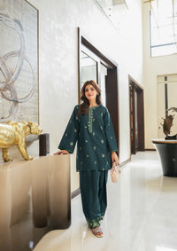 Faiza Faisal | FNF Cords Edit |DEEP TEAL CHARM by Faiza Faisal - Designer Dress  - Type : Ladies Clothes - Available at Libayah - 100% Original 