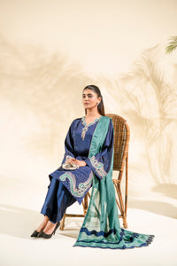Faiza Faisal | Elara Luxury Pret | NAVY SERAPH - Designer Dress - Type : Ladies Clothes - Available at Libayah - 100% Original