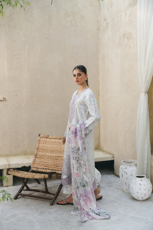 Aabyaan | Shezlin Chikankari 25 | LINA (AF-02) by Aabyaan - Designer Dress - Type: Ladies Clothes - Available at Libayah - 100% Original