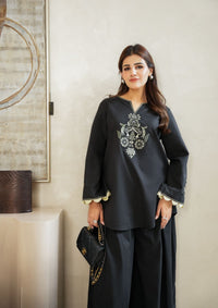 Faiza Faisal | FNF Cords Edit |BLACK ECLIPSE by Faiza Faisal - Designer Dress  - Type : Ladies Clothes - Available at Libayah - 100% Original 