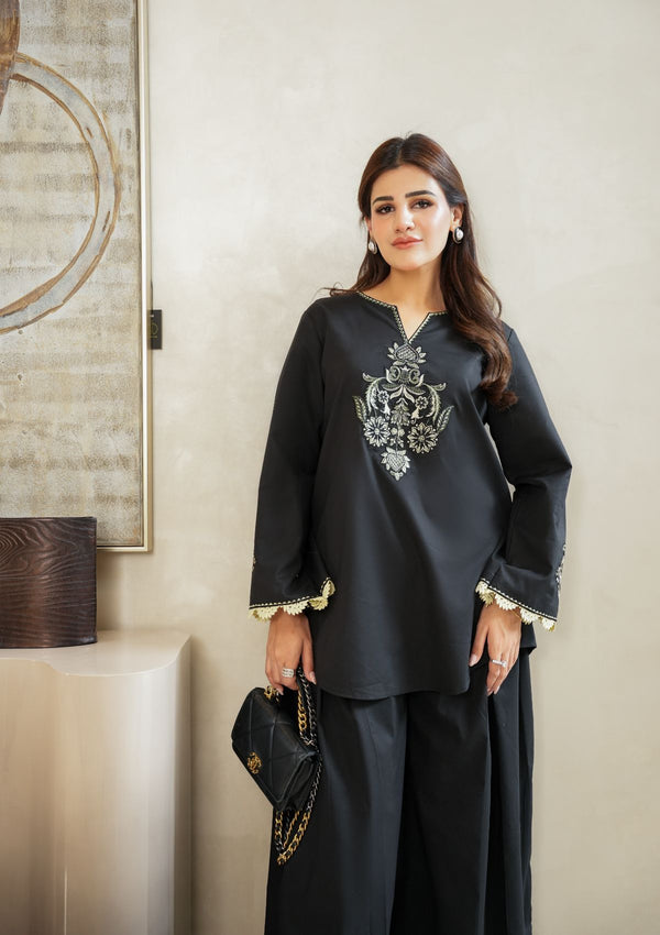 Faiza Faisal | FNF Cords Edit |BLACK ECLIPSE by Faiza Faisal - Designer Dress  - Type : Ladies Clothes - Available at Libayah - 100% Original 