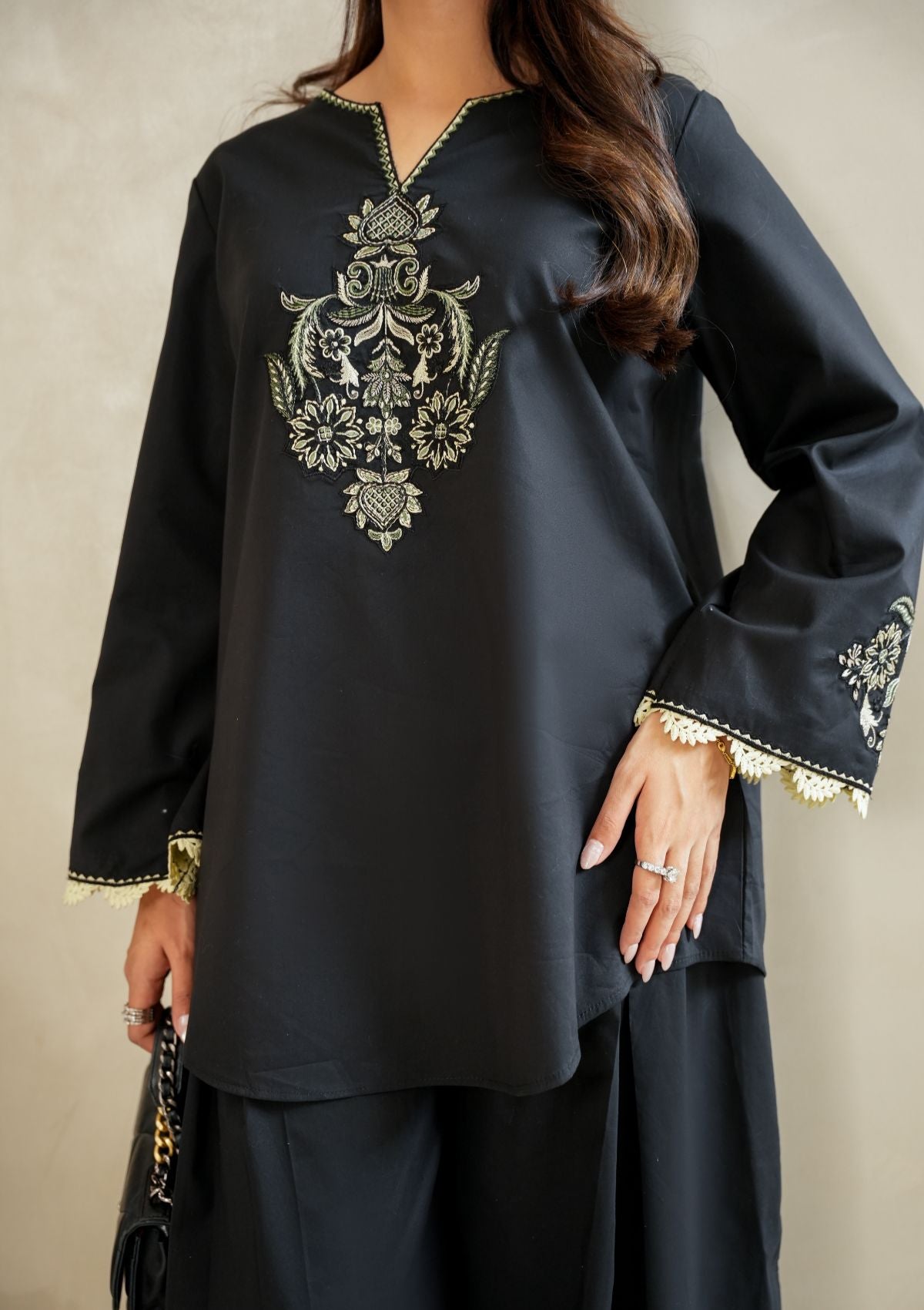 Faiza Faisal | FNF Cords Edit |BLACK ECLIPSE by Faiza Faisal - Designer Dress  - Type : Ladies Clothes - Available at Libayah - 100% Original 