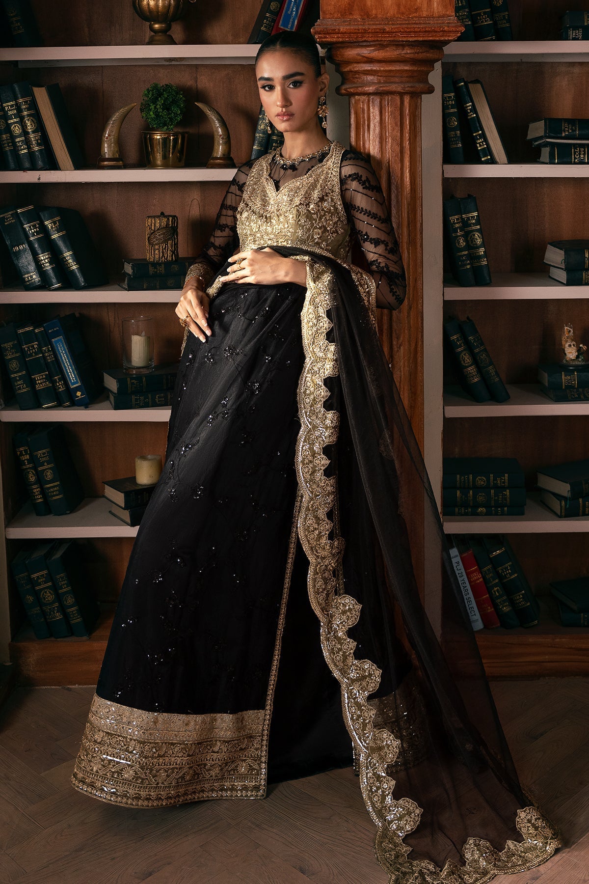 Mina Kashif | Emilie Formals | Opallene by Mina Kashif - Designer Dress - Type : Formal Dress - Available at Libayah - 100% Original