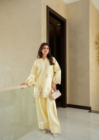 Faiza Faisal | FNF Cords Edit | CITRON DEW by Faiza Faisal - Designer Dress  - Type : Ladies Clothes - Available at Libayah - 100% Original 
