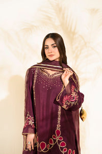 Faiza Faisal | Elara Luxury Pret | PLUM ROYALE - Designer Dress - Type : Ladies Clothes - Available at Libayah - 100% Original