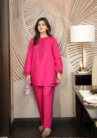 Faiza Faisal | FNF Cords Edit |PINK CARNATION by Faiza Faisal - Designer Dress  - Type : Ladies Clothes - Available at Libayah - 100% Original 