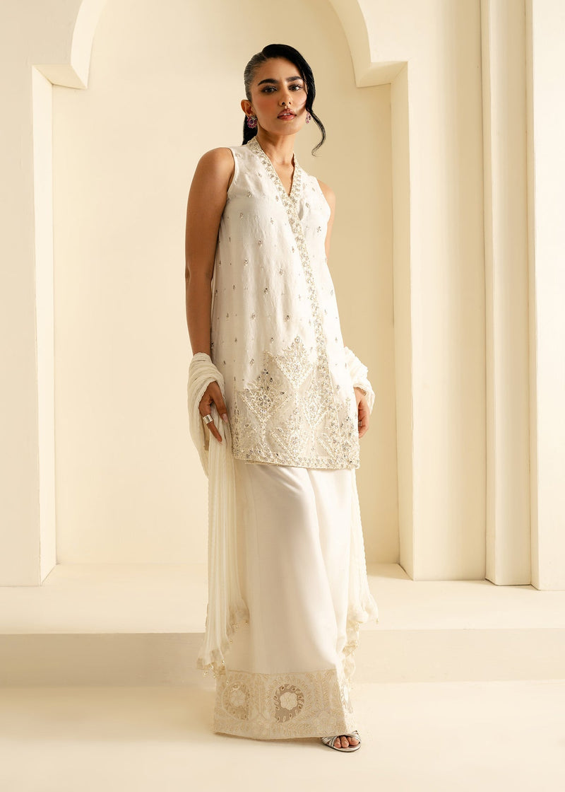 Mahgul | Nooreh Luxe | Celestial Ivory by Mahgul - Designer Dress - Type: Ladies Clothes - Available at Libayah - 100% Original