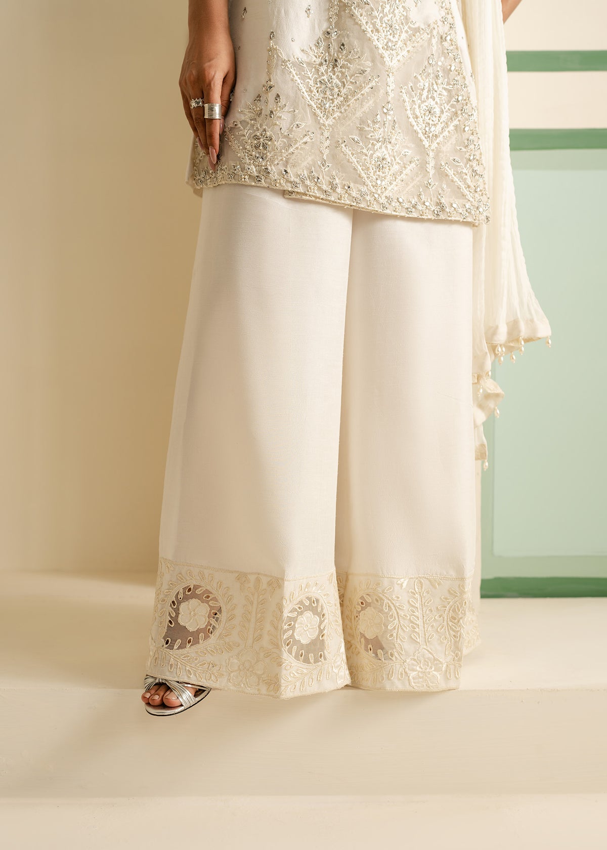 Mahgul | Nooreh Luxe | Celestial Ivory by Mahgul - Designer Dress - Type: Ladies Clothes - Available at Libayah - 100% Original