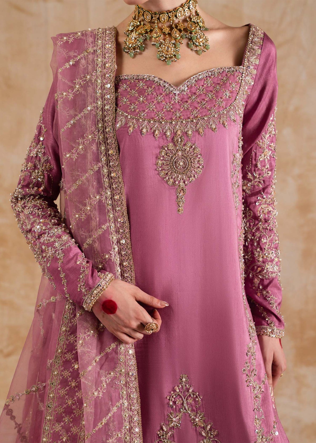 Kanwal Malik | Shehnai Luxury Pret 26 |Saliha by Kanwal Malik - Designer Dress  - Type : Ladies Clothes - Available at Libayah - 100% Original 