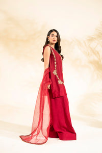 Faiza Faisal | Elara Luxury Pret | ZAR RUBY - Designer Dress - Type : Ladies Clothes - Available at Libayah - 100% Original