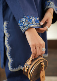 Faiza Faisal | FNF Cords Edit |NAVY SYMPHONY by Faiza Faisal - Designer Dress  - Type : Ladies Clothes - Available at Libayah - 100% Original 