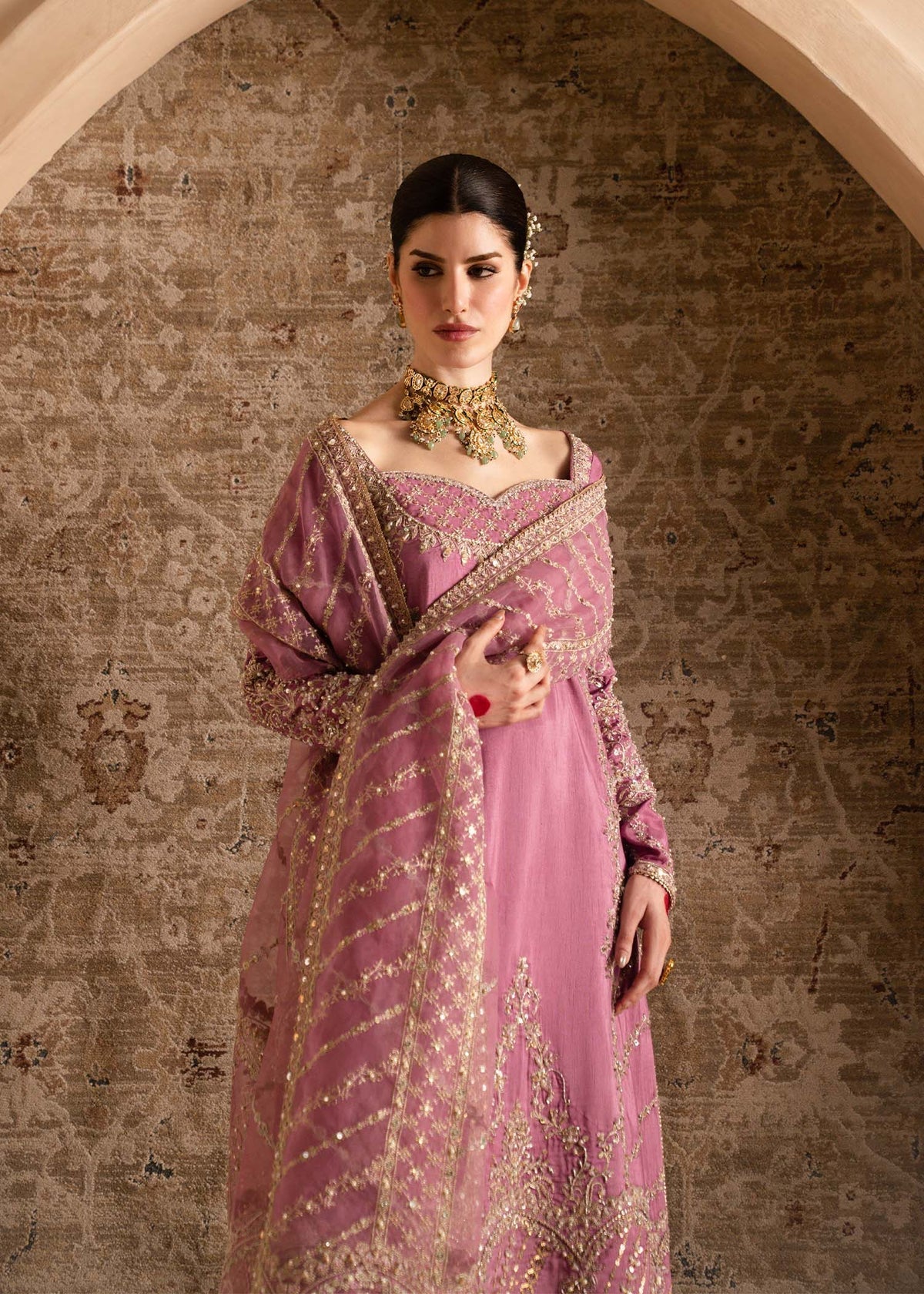 Kanwal Malik | Shehnai Luxury Pret 26 |Saliha by Kanwal Malik - Designer Dress  - Type : Ladies Clothes - Available at Libayah - 100% Original 