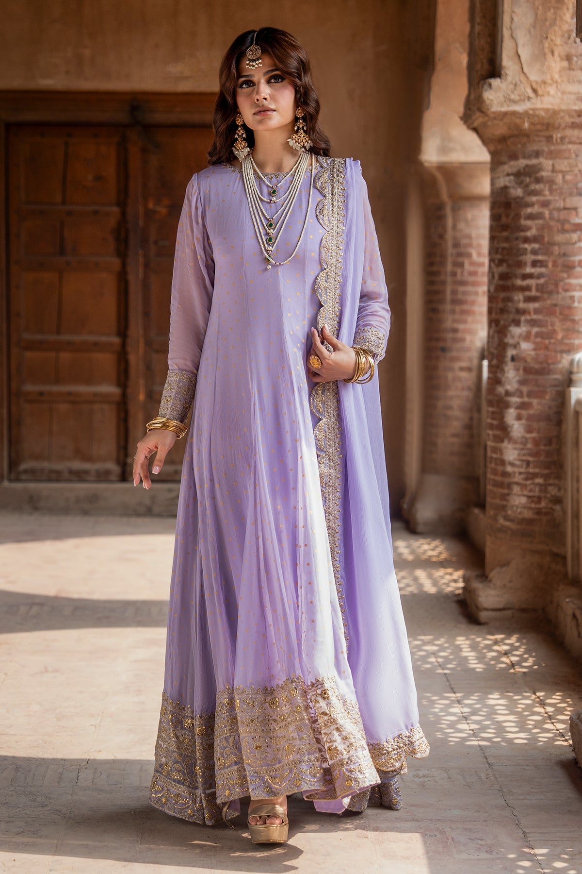 Charizma | Festive Pret | 3-PC Embroidered Chiffon CMA-6-428 by Charizma - Designer Dress  - Type : Ladies Clothes - Available at Libayah - 100% Original 