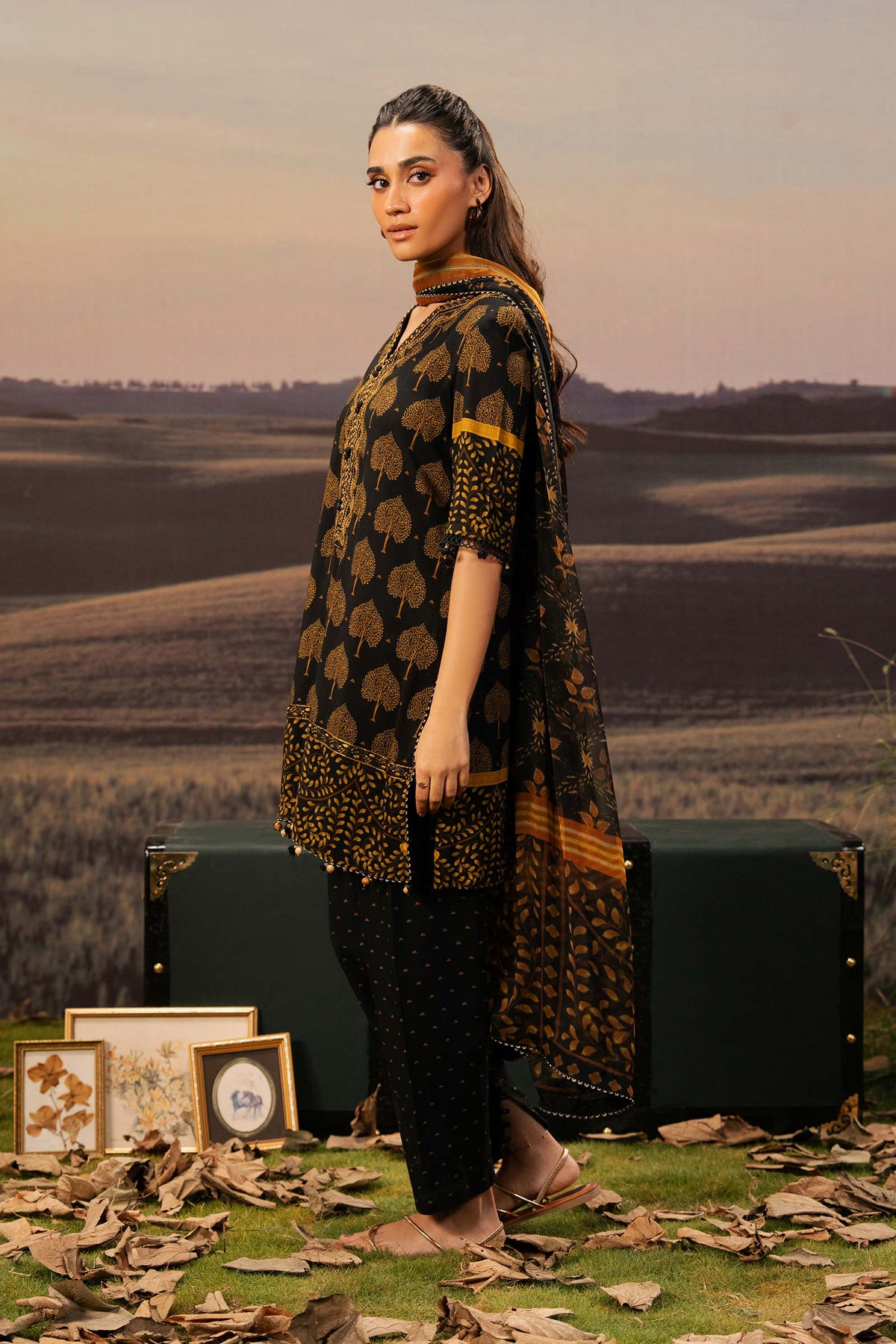 Maria B | Basics Winter 25 | MB-PFUS25-03B by Maria B - Designer Dress  - Type : Ladies Clothes - Available at Libayah - 100% Original 