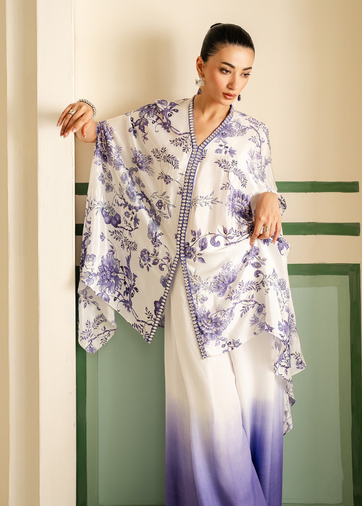 Mahgul | Nooreh Luxe | Indigo Breeze by Mahgul - Designer Dress - Type: Ladies Clothes - Available at Libayah - 100% Original