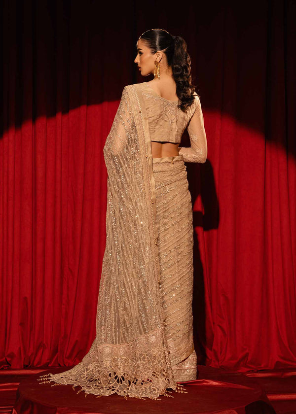 Paras by Pasha | Noor -e- Jahan Saree Collection | Zar-e-Sahar by Paras by Pasha - Designer Dress - Type: Ladies Clothes - Available at Libayah - 100% Original