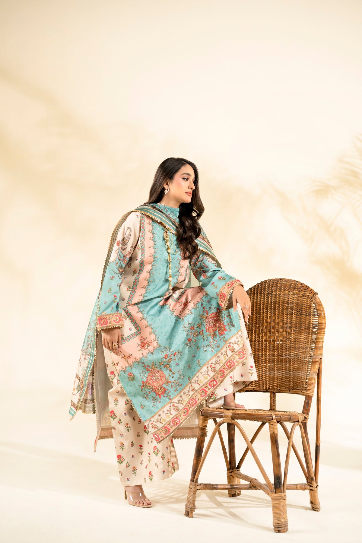 Faiza Faisal | Elara Luxury Pret | AQUA BLOOM - Designer Dress - Type : Ladies Clothes - Available at Libayah - 100% Original