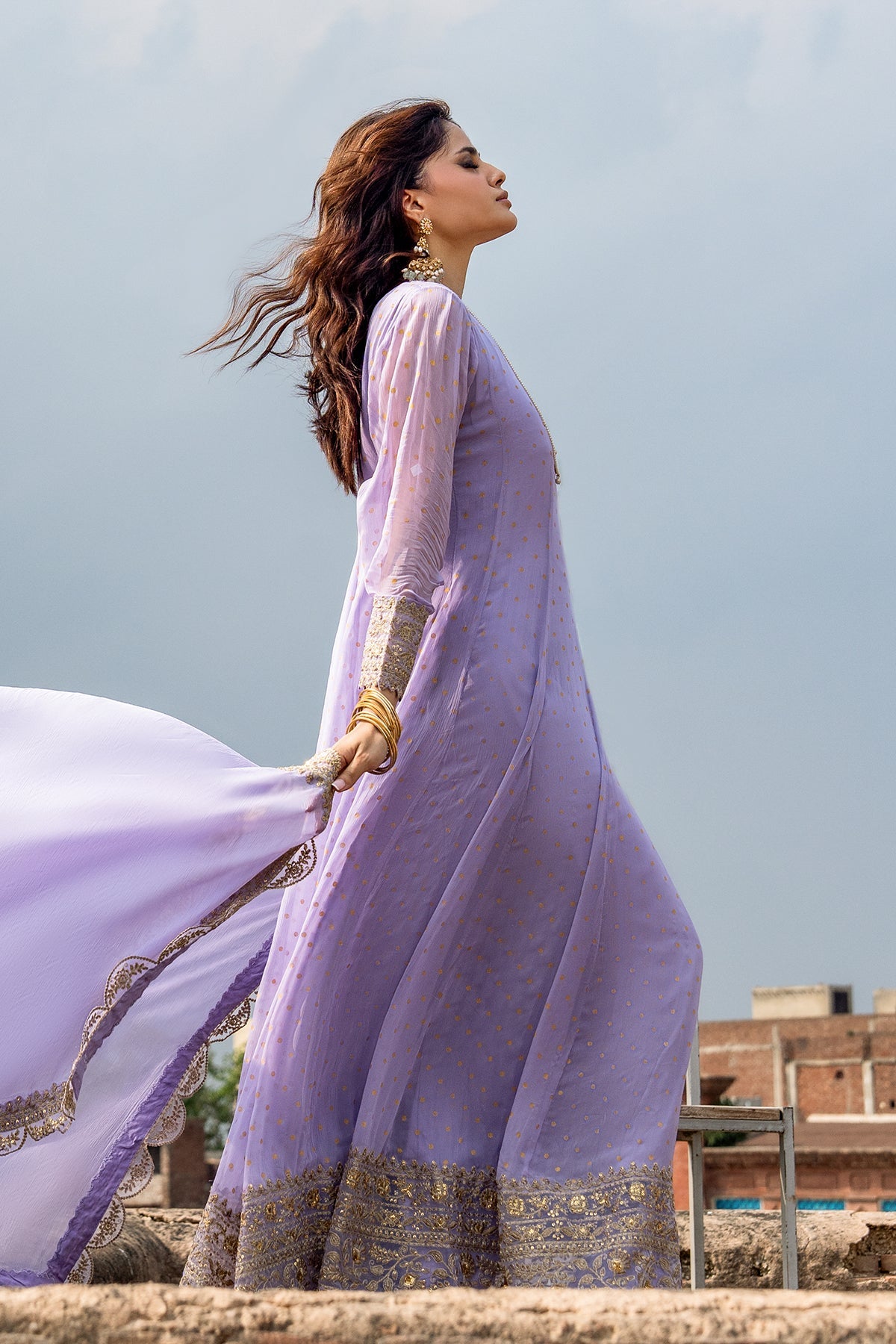 Charizma | Festive Pret | 3-PC Embroidered Chiffon CMA-6-428 by Charizma - Designer Dress  - Type : Ladies Clothes - Available at Libayah - 100% Original 