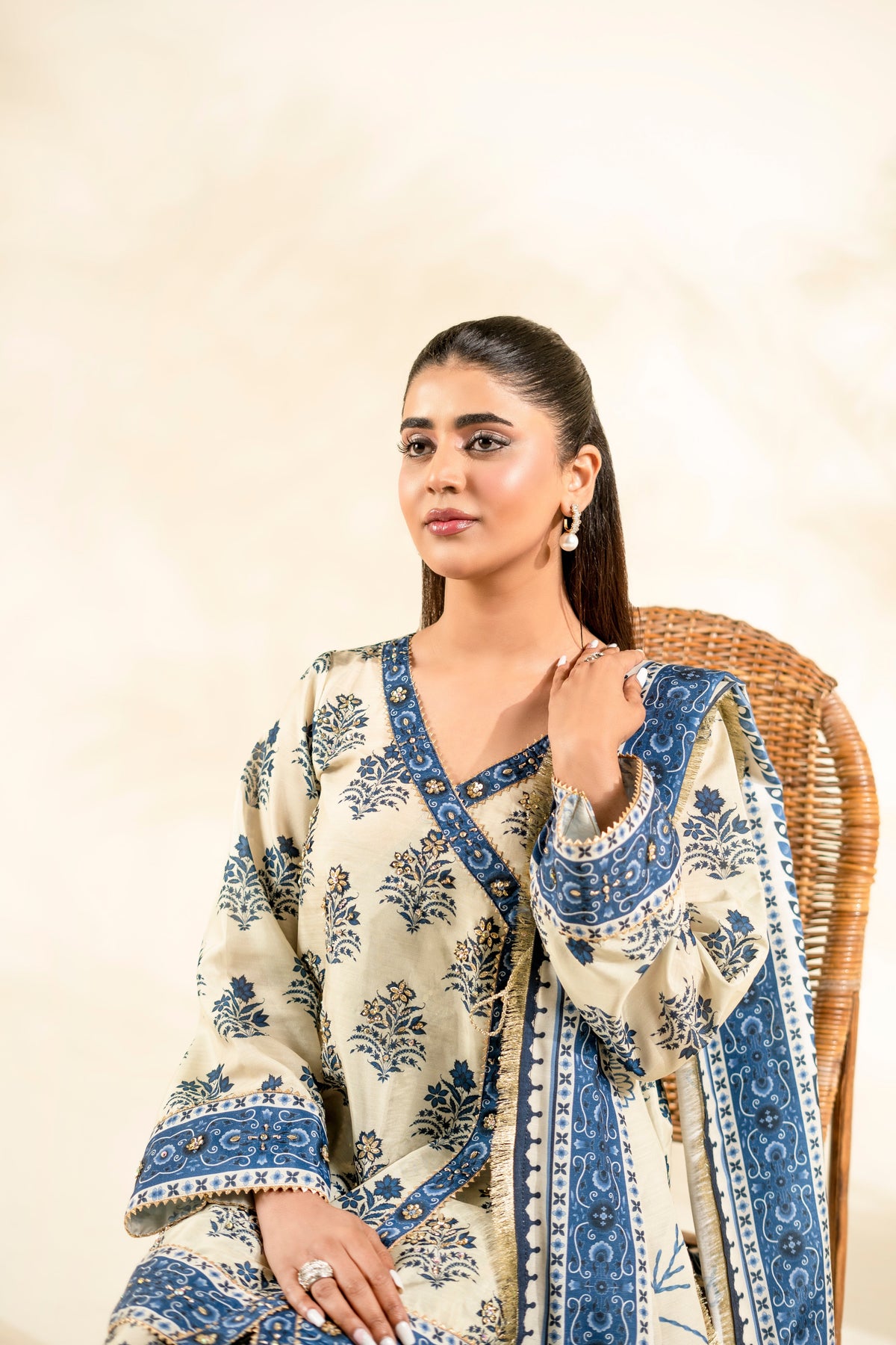 Faiza Faisal | Elara Luxury Pret | IVORY ZEEN - Designer Dress - Type : Ladies Clothes - Available at Libayah - 100% Original